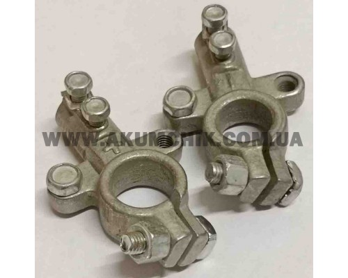 Клеми акумулятора вантажні, латунь, луджені