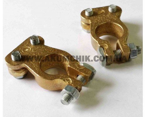 Клеми на акумулятор для мотоблока, латунь