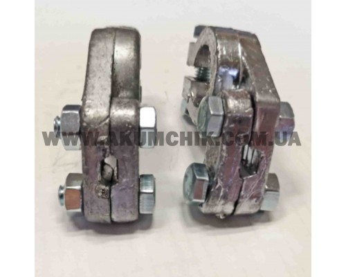Клеми акумулятора вантажні, свинцеві, стандартні, комплект