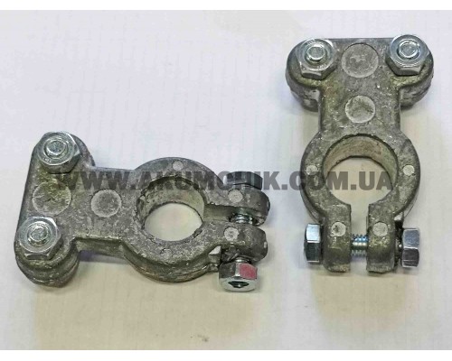 Клеми акумулятора вантажні посилені пряма планка, свинцеві