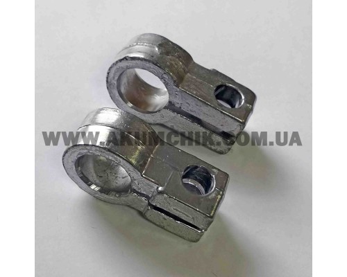 Клеми акумулятора ремонтні вантажні, під болт, (свинець), перехідник