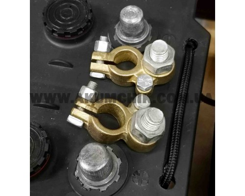 Клеми акумулятора універсальні, болтовий затискач (латунь) Ø 12