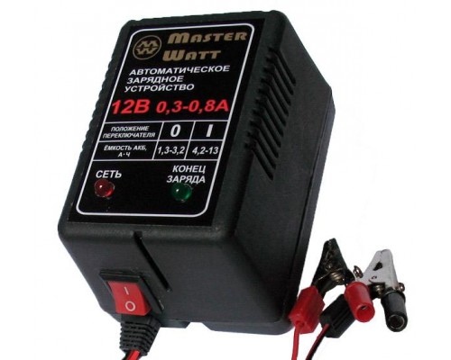 Автоматичний зарядний пристрій 0,3-0,8А 12В для мотоциклетних акумуляторів MW12-0,3-0,8