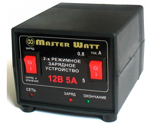 Автоматичний зарядний пристрій 0,8-5А 12В 2-х режимний MW0,8-5